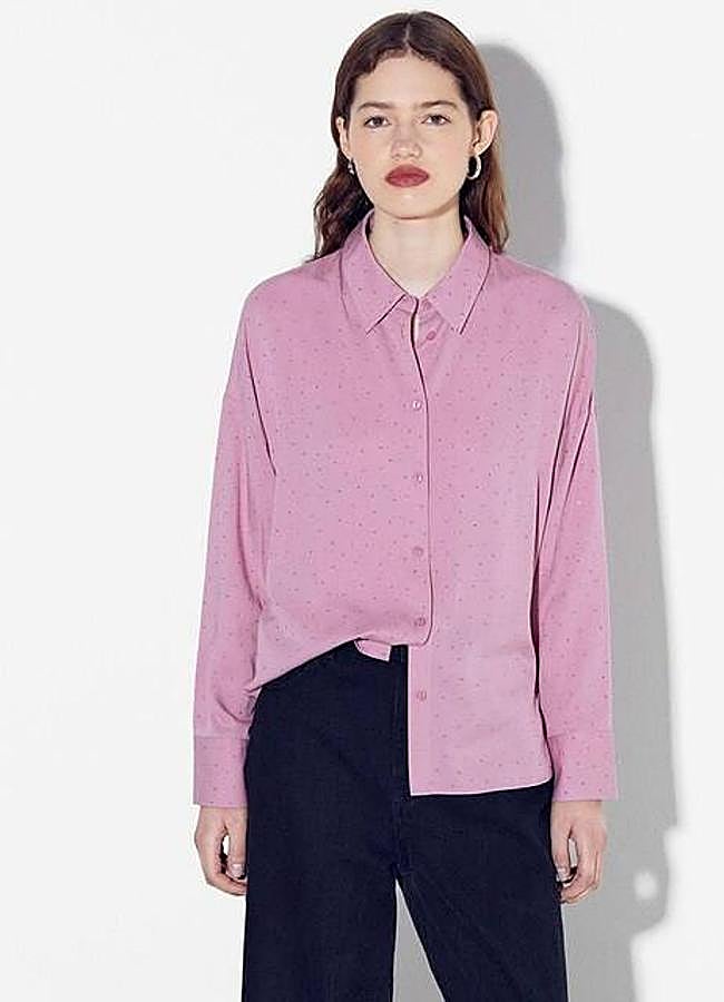Imagen - Camisa rosa con brillos