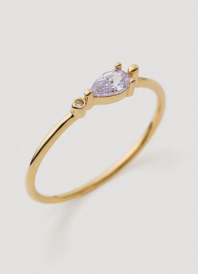 Imagen - Anillo Olivia lavender de Dime que me quieres, 69 euros.