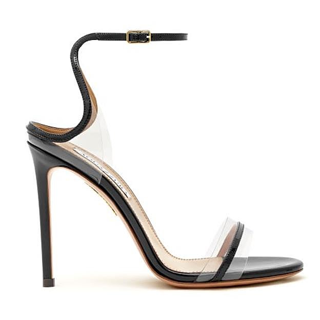 Imagen principal - Las sandalias de Aquazzura, los pendientes de Rabat y el boceto del vestido de Pronovias.