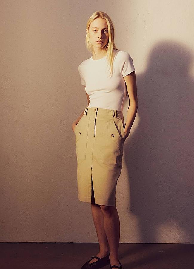 Imagen - Falda midi tipo utility