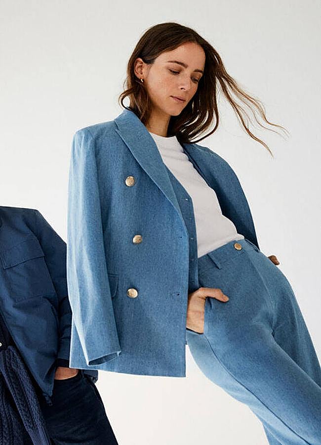 Imagen - Traje vaquero con blazer, chaleco y pantalón