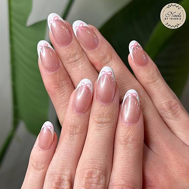 Manicura francesa coquette