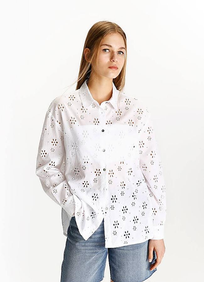 Imagen - Camisa bordada blanca