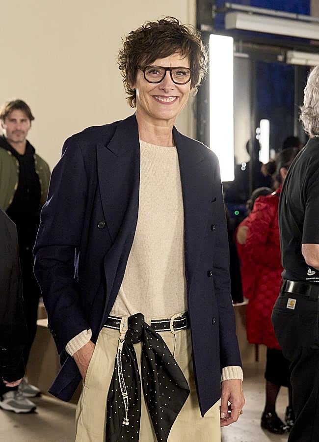 Imagen - La diseñadora Ines de la Fressange en el desfile de Patou en la Semana de la Moda de París. Foto: Launchmetrics Spotlight.