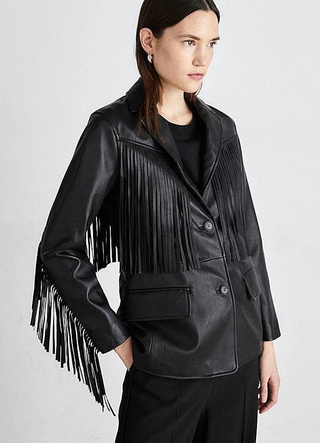 Imagen - Chaqueta de cuero con flecos de All Saints.