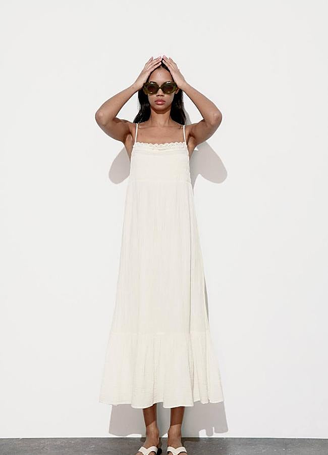 Imagen - Vestido de volantes en tejido de gasa