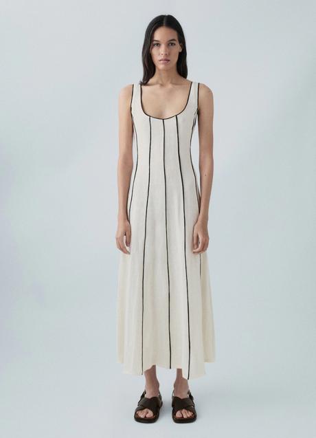 Imagen - Vestido blanco de Massimo Dutti (99,99 euros)