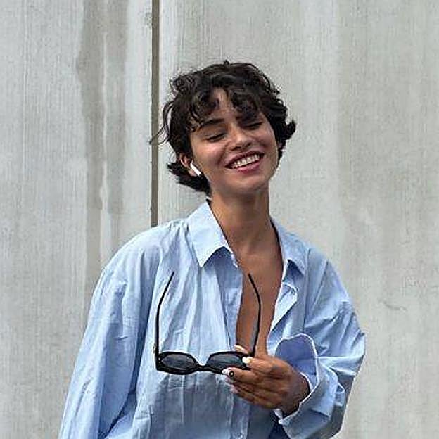 Corte de pelo garçon para pelo rizado