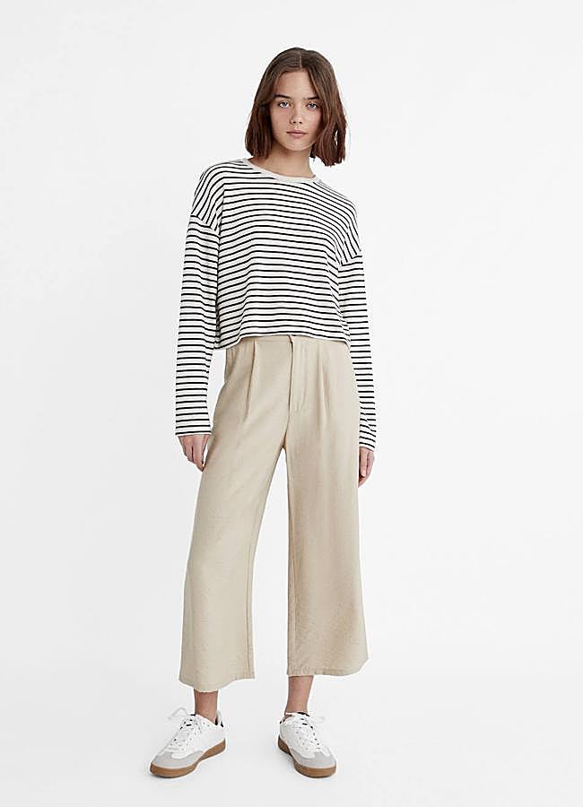 Imagen - Pantalones culotte con pinzas