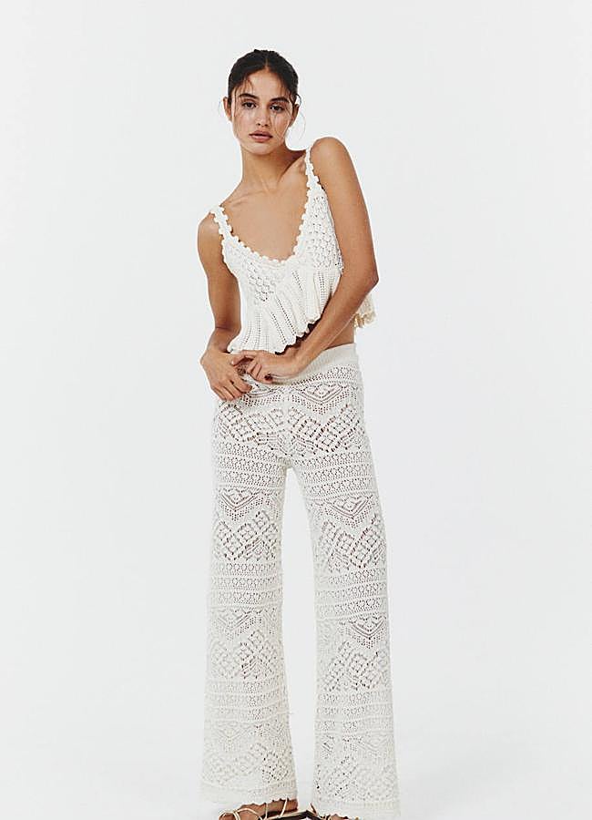 Imagen - Pantalón de crochet acampanado