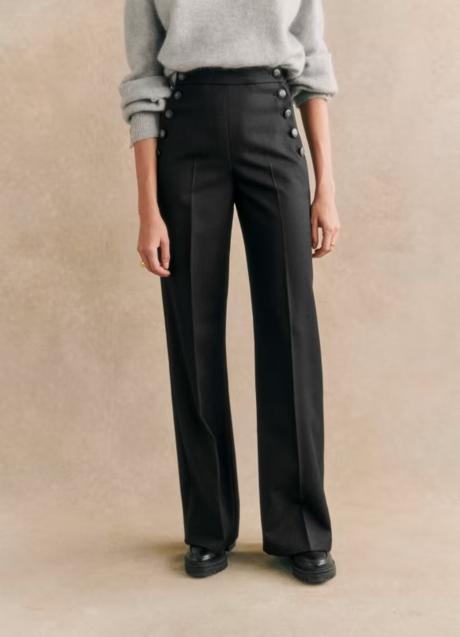 Imagen - Pantalón negro con botones de Sezane (130 euros)