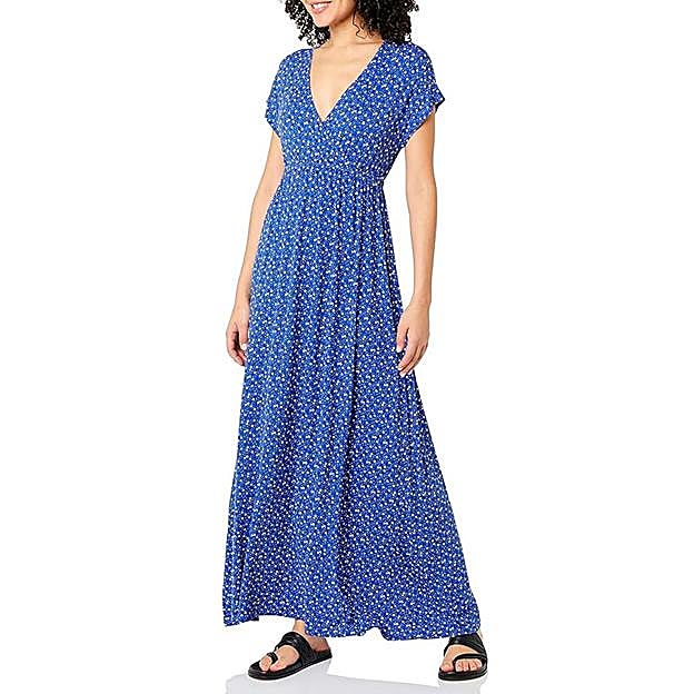 Vestido largo estampado de Amazon Essentials.
