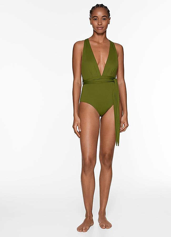 Imagen - Bañador triangular drapeado de Oysho.