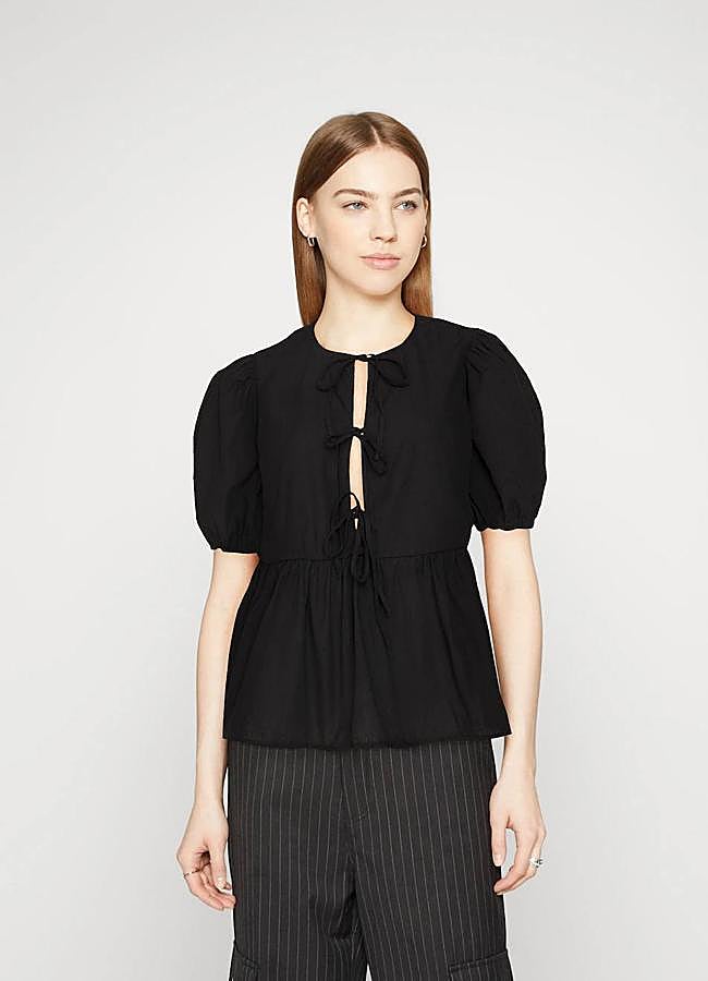 Imagen - Blusa con lazos negra