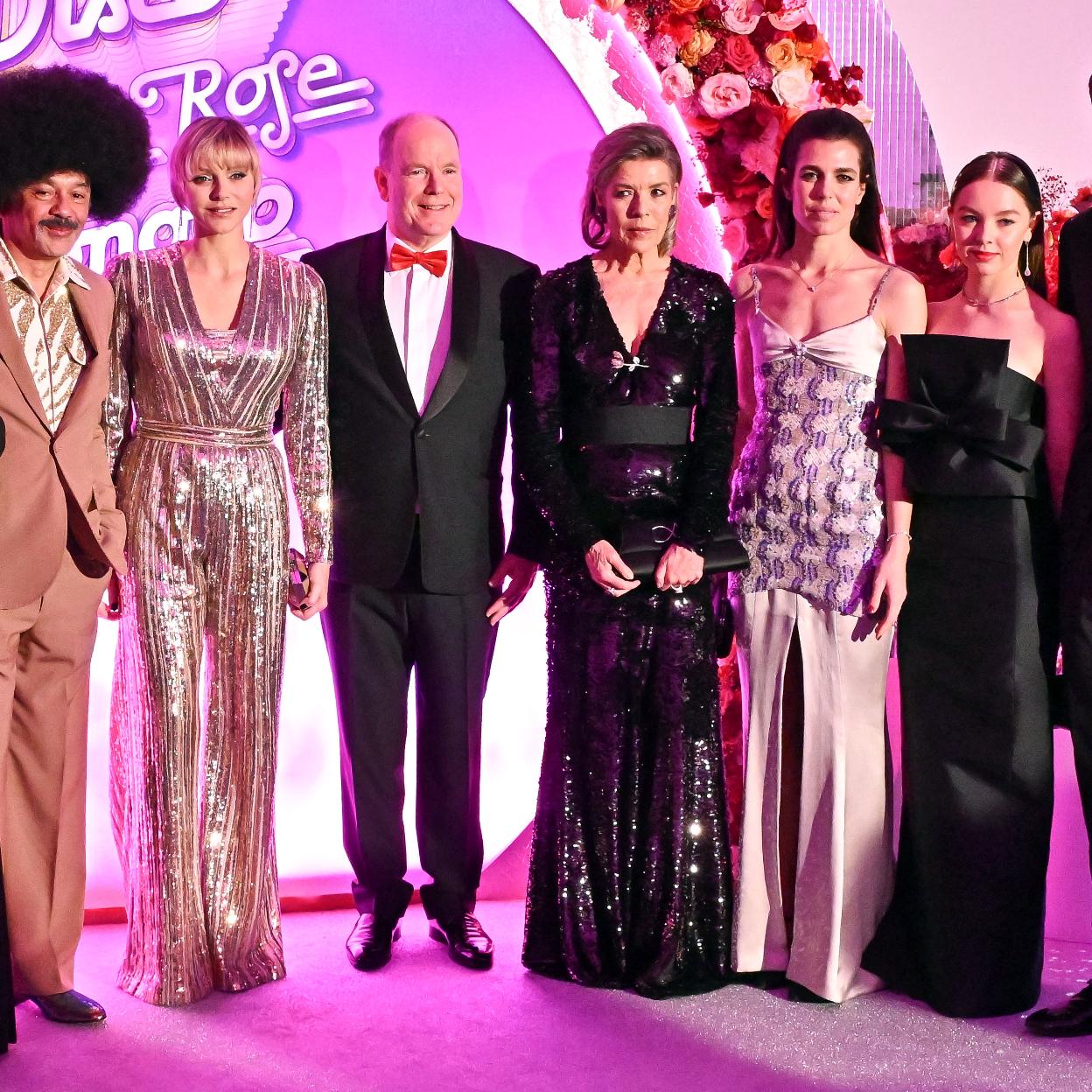 Famila real de Mónaco en el Baile de la Rosa 2024