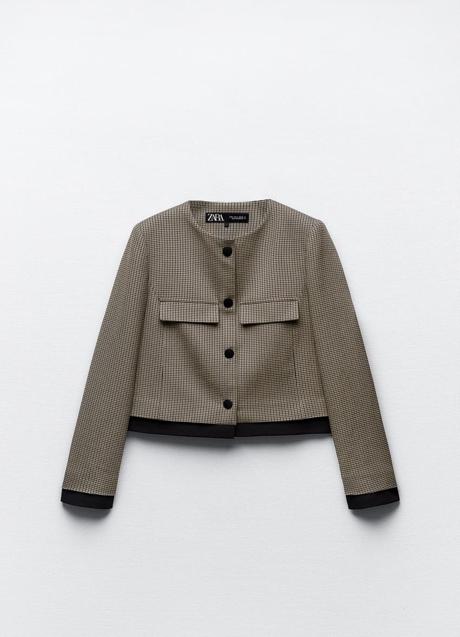 Imagen - Americana estampada de cuadros de Zara (35,99 euros)