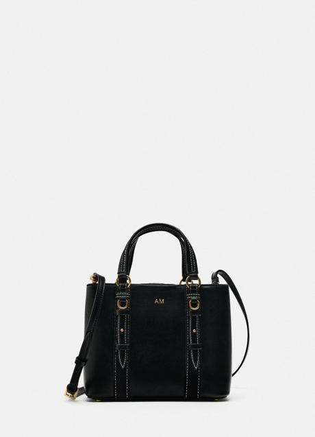 Imagen - Bolso negro de mano de Zara (25,95 euros)