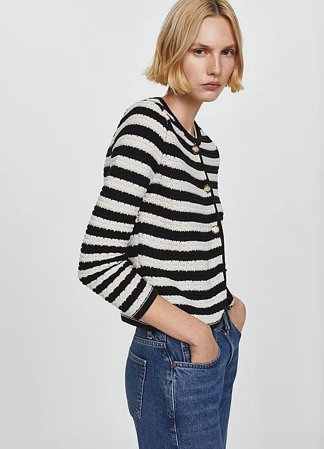 Imagen - Chaqueta de punto con estampado de rayas