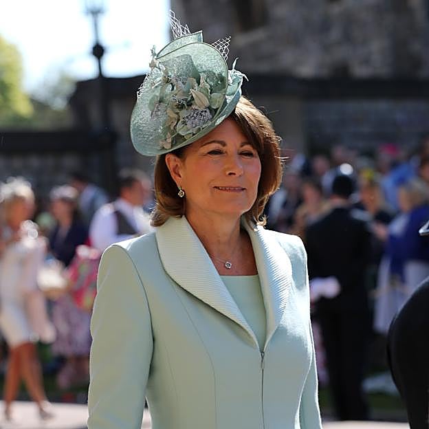Carole Middleton en la boda del príncipe Harry y Meghan Markle. 