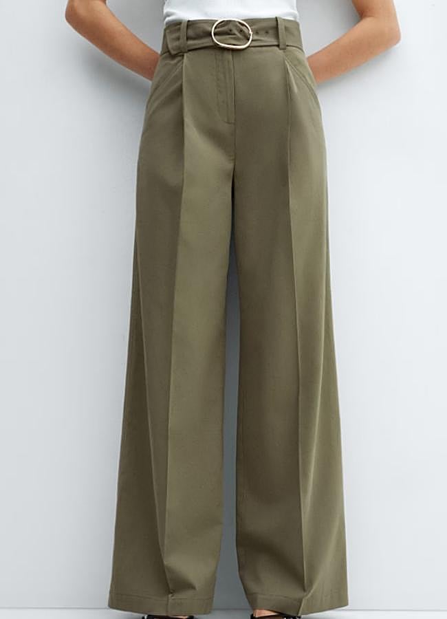 Imagen - Pantalon recto verde militar de Mango/MANGO