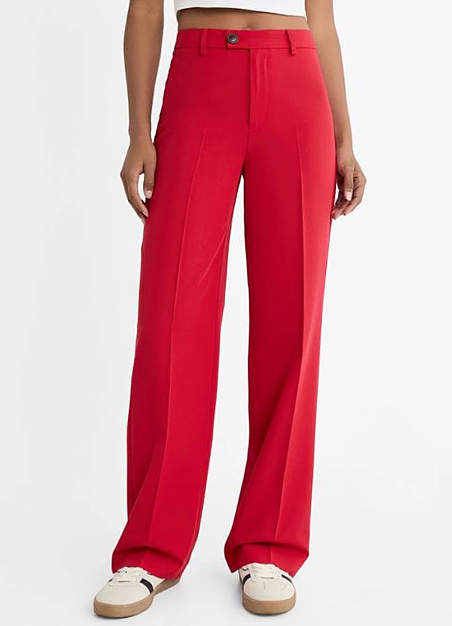 Imagen - Pantalón rojo recto de Stradivarius/STRADIVARIUS