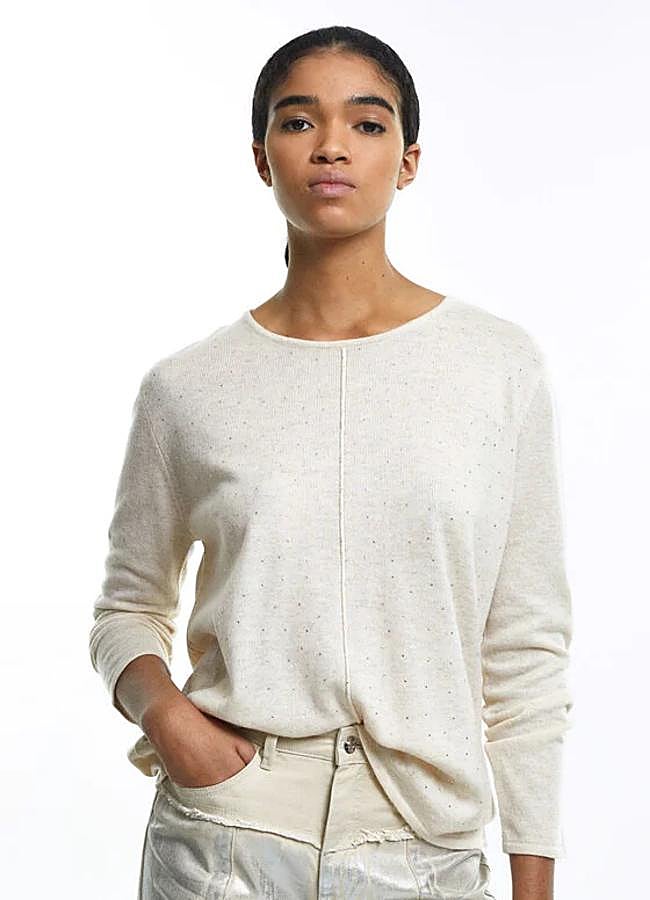 Imagen - Jersey de punto fino con detalle de strass de Parfois.