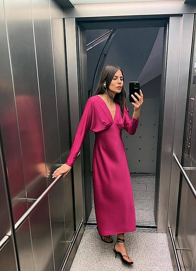 Imagen - Vestido midi satinado