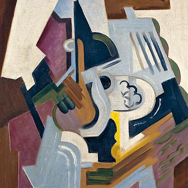 Imagen principal - Naturaleza muerta (1918), La comulgante (1914) y Las dos hermanas (1921).