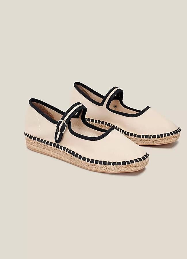 Imagen - Merceditas de yute con vivos a contraste