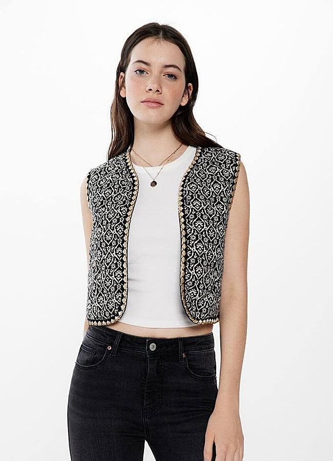 Imagen - Chaleco con detalles de hilo metalizado