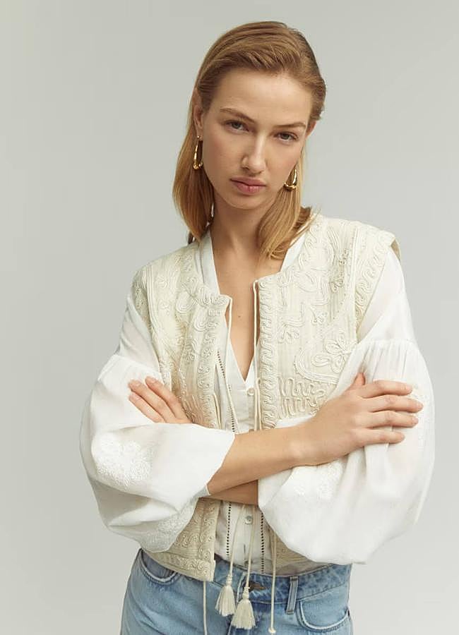 Imagen - Chaleco bordado de algodón