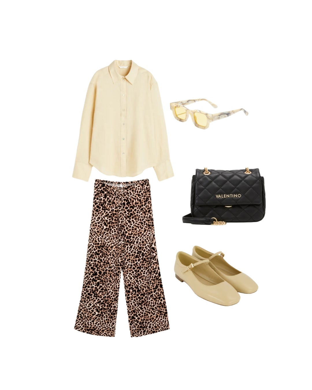 Conjunto pantalón de leopardo de Stradivarius