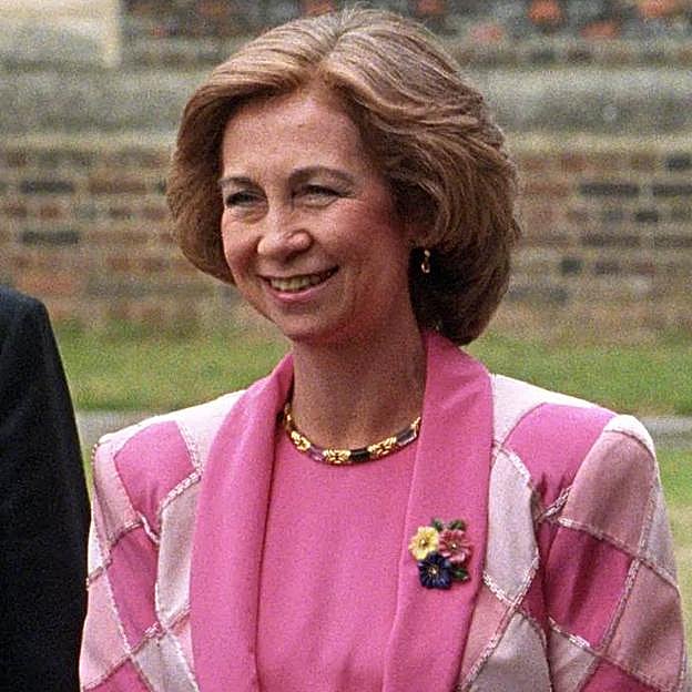 Reina Sofía con las flores de Federica