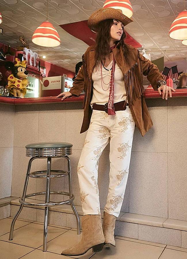 Imagen - Cazadora de flecos clásica en efecto ante