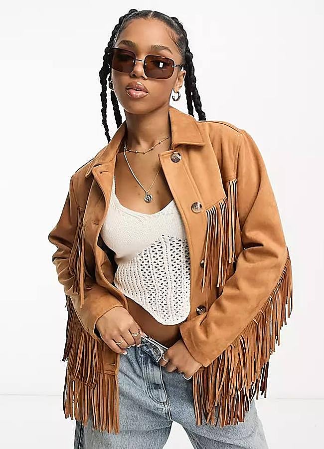 Imagen - Cazadora de flecos de antelina