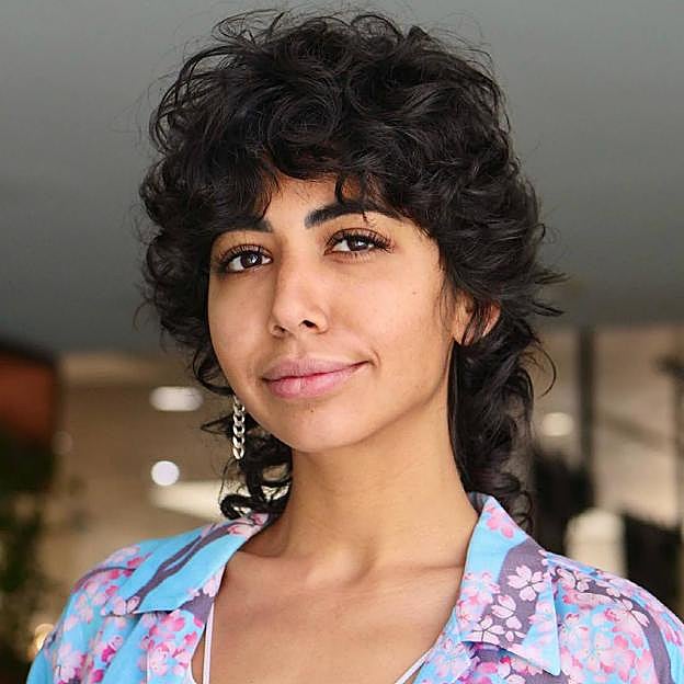 Shullet en versión para pelo rizado