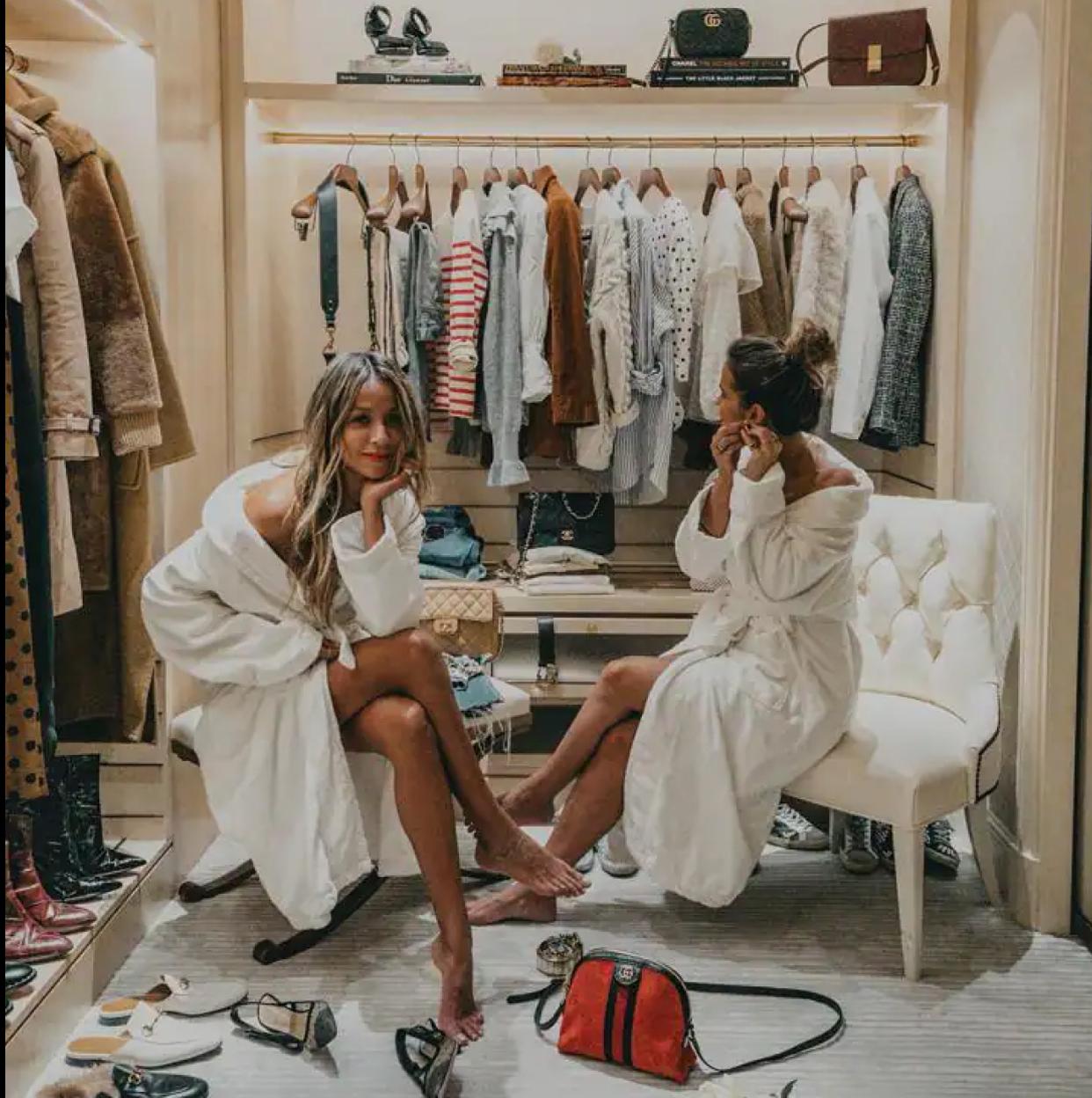 Los vestidores de lujo de las influencers