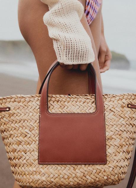 Imagen - Bolso de rafia de Mango (39,99 euros)
