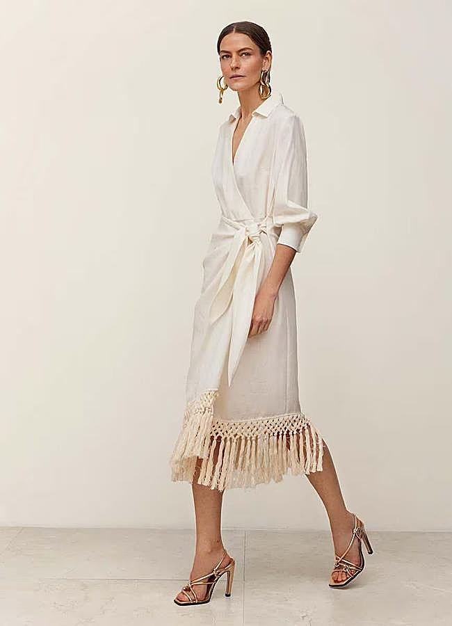 Imagen - Vestido con cuello camisero de Simorra (268 euros).