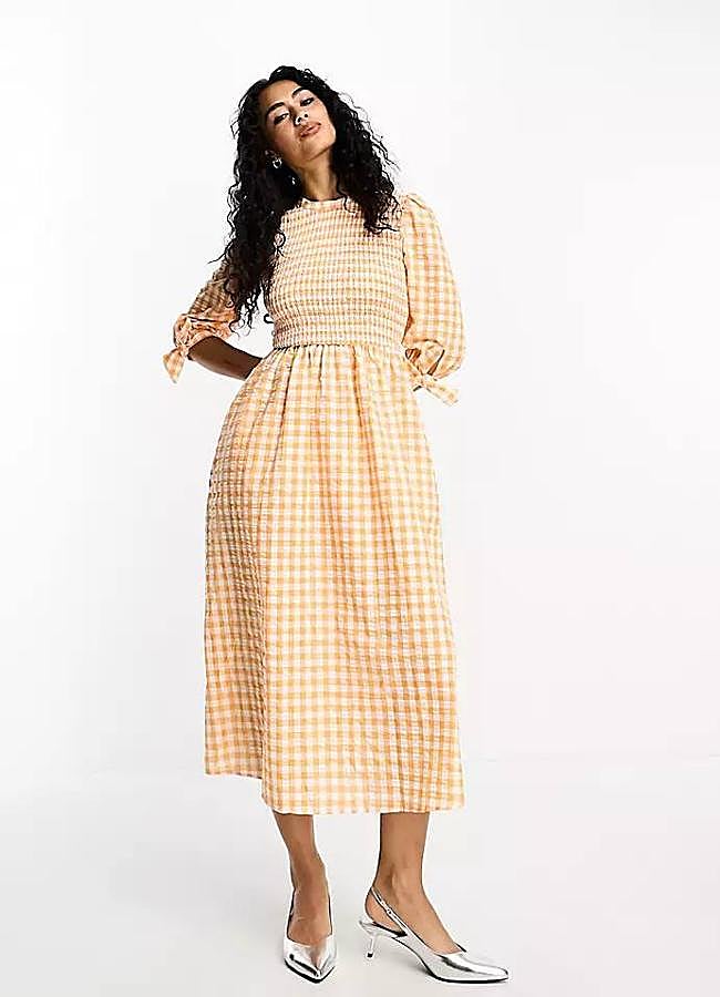 Imagen - Vestido de vichy con mangas abullonadas