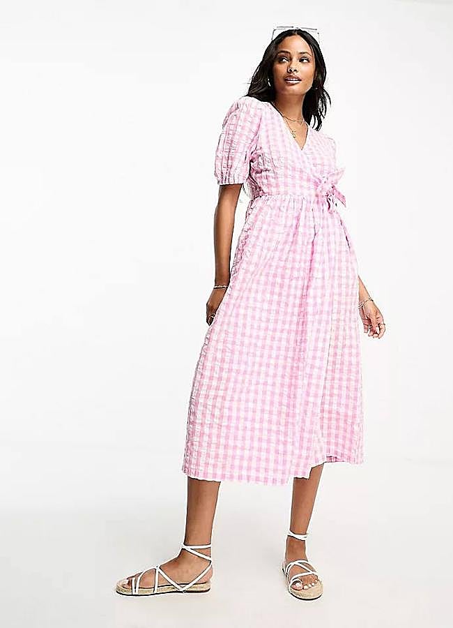 Imagen - Vestido con estampado de vichy cruzado