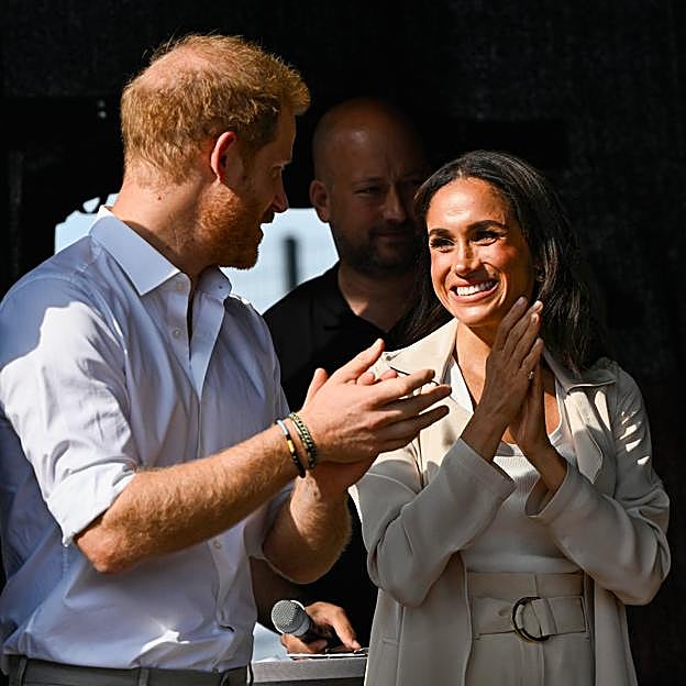 El príncipe Harry y su mujer, Meghan Markle. 