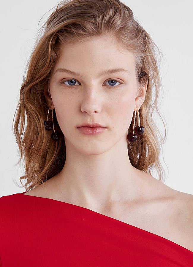 Imagen - Pendientes largos con detalle de cerezas