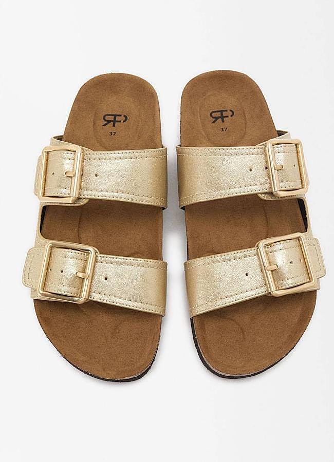 Imagen - Sandalias con hebillas efecto metalizado