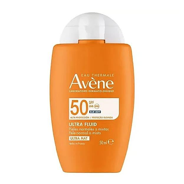 Avène Solar Ultra-Mat Fluido Pieles Normales a Mixtas SPF50+.