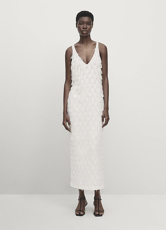 Imagen - Vestido blanco de Massimo Dutti, 149 euros.