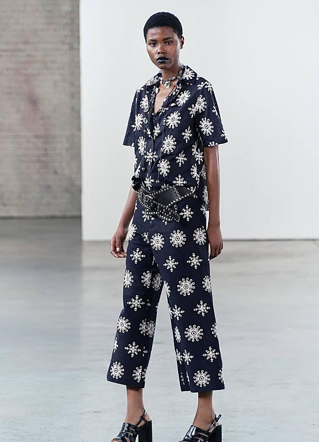 Imagen - Pantalones bordados a contraste