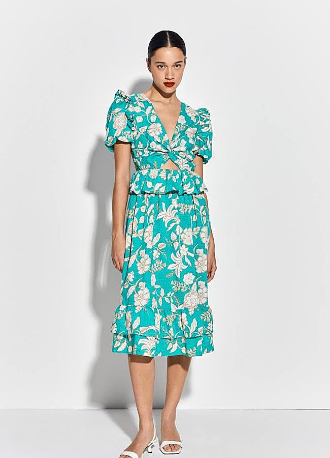 Imagen - Vestido midi con estampado de flores