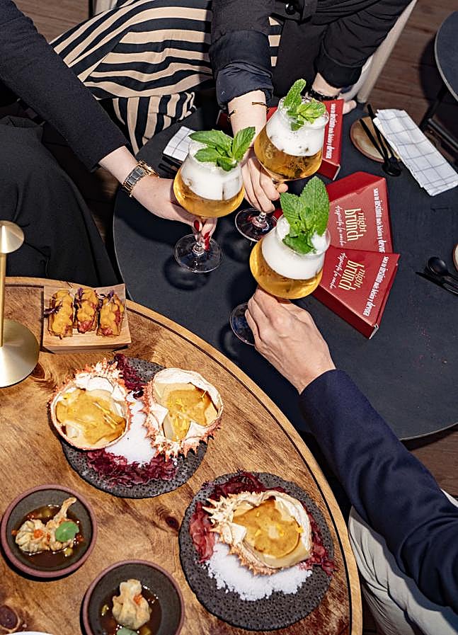 Imagen - Algunos de los platos que ya se pueden disfrutar en el Night Brunch del Club Financiero Génrova. / DR