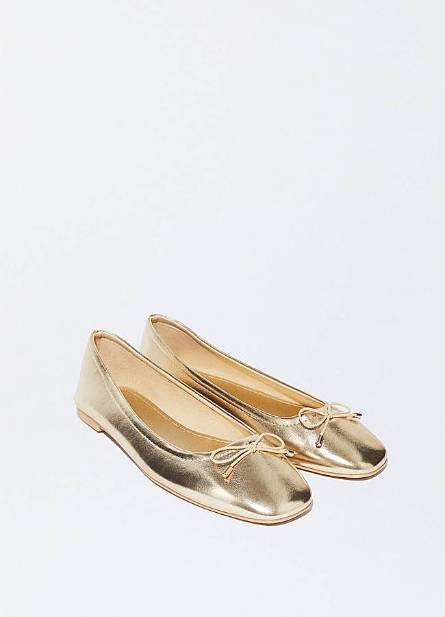 Imagen - Bailarinas metalizadas en dorado